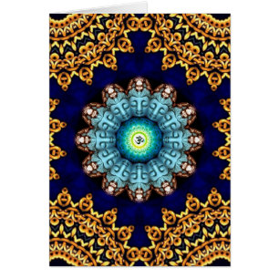 Carte de l'OM Bouddha de turquoise
