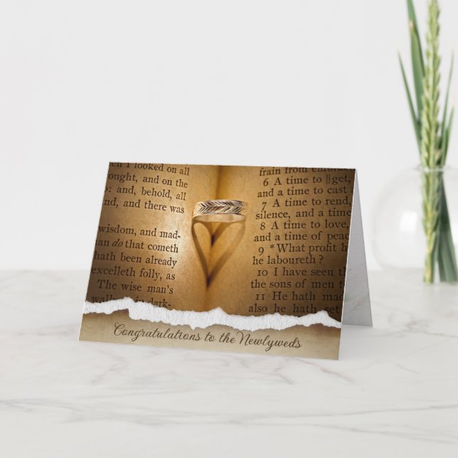 Carte de l'ombre du coeur de l'anneau mariage (Devant)