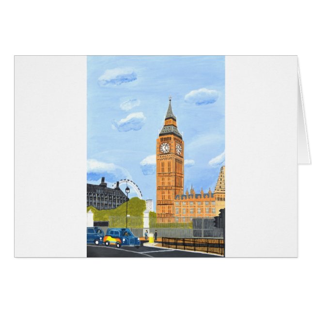 carte de Londres Big Ben (Devant horizontal)