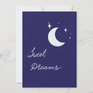 Carte de lune de rêves doux