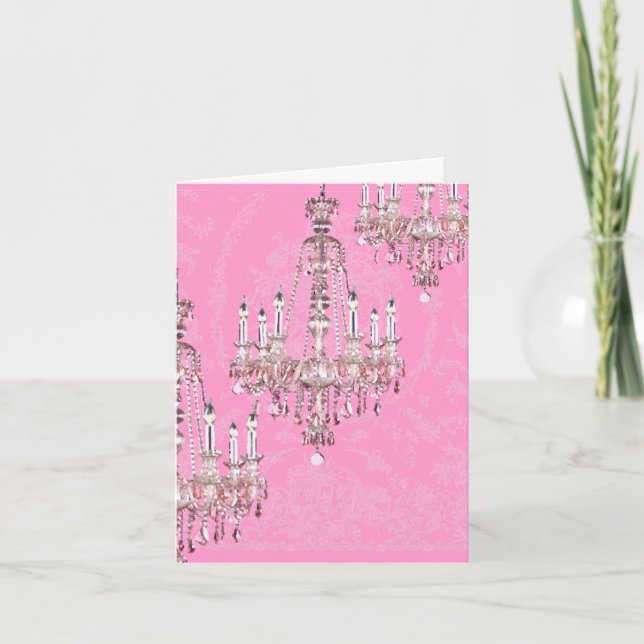 Carte de lustre~Chandeliers français étincelants r (Devant)