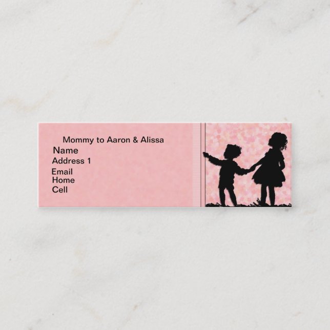 Carte de maman de 2 enfants (Devant)