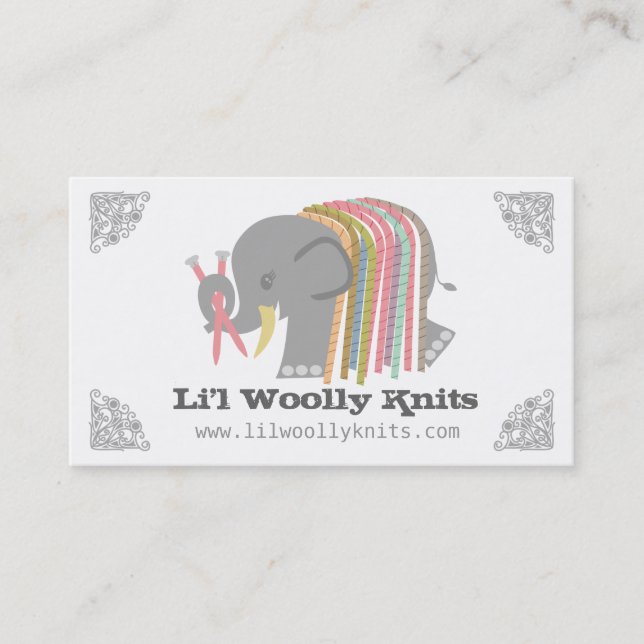 Carte de mammouth laineux d'éléphant de fil (Devant)