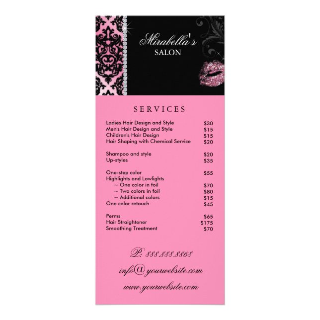 Carte de maquillage en rack Cosmetologie rose (Devant)