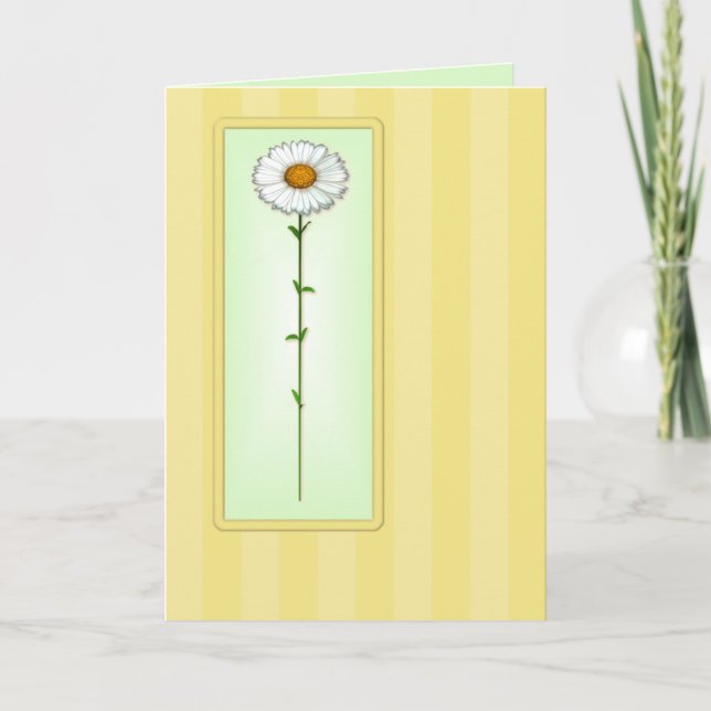 Carte de marguerite de la fête des mères (Devant)