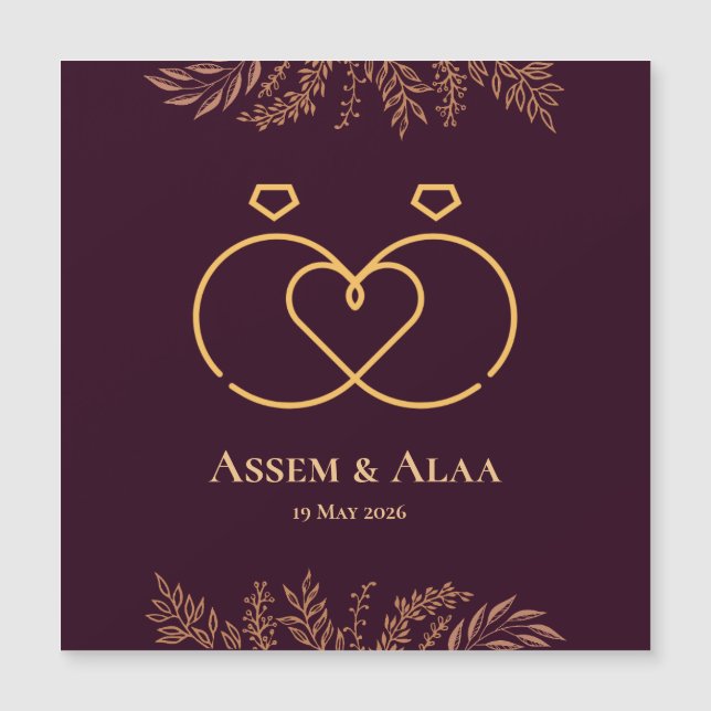 carte de mariage (Devant)