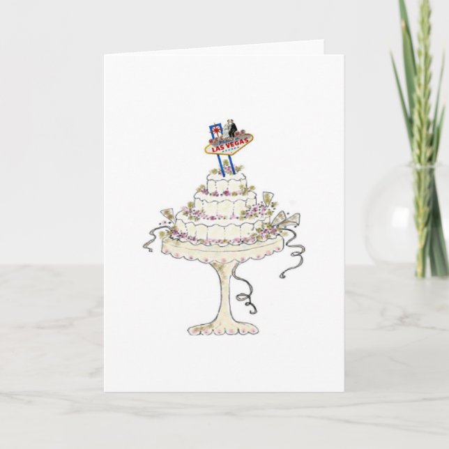 Carte de mariage à Las Vegas AJOUTEZ VOTRE TEXTE (Devant)