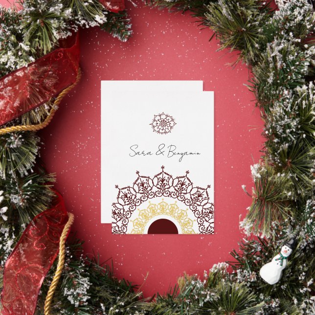 Carte de mariage avec design iranien original (Insitu)