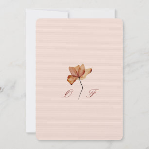 carte de mariage avec une ambiance minimale, esthé