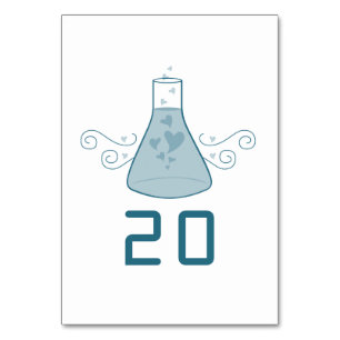 Carte de Mariage Blue Sweet Chimie