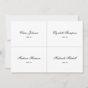Carte de Mariage classique noir et blanc do-it-you
