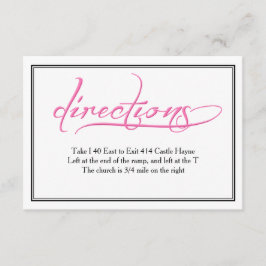 Carte de Mariage de calligraphie rose moderne