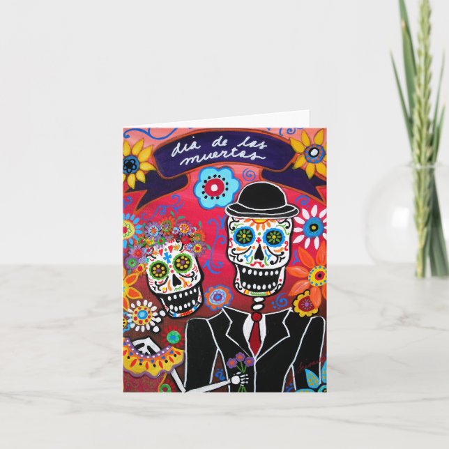 CARTE DE MARIAGE DE DIA DE LOS MUERTOS (Devant)