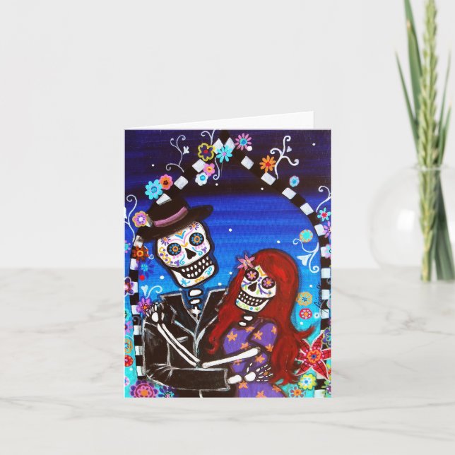 CARTE DE MARIAGE DE DIA DE LOS MUERTOS (Devant)