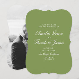 Carte de Mariage de Jardin à Sauvegarder Date Die-