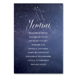 Carte de Mariage de la constellation Gemini