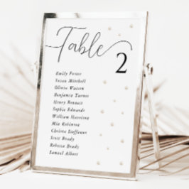 Carte de Mariage de perles blanches 7x5