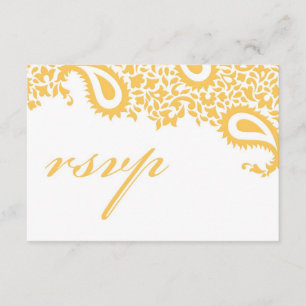 Carte de mariage de RSVP avec l'option de