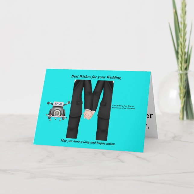 Carte de mariage d'homosexuels (Devant)