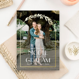 Carte de Mariage "Dreamy Frame FOIL" pour annoncer