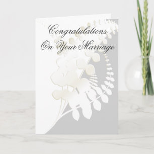 Carte de mariage élégante