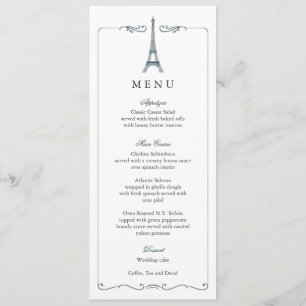 Carte de mariage élégante Tour Eiffel