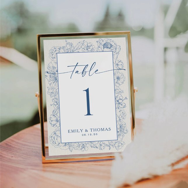 Carte de Mariage Floral Chinoiserie (Créateur téléchargé)