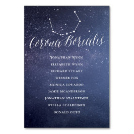 Carte de Mariage Galaxy Carte de siège Corona Bore