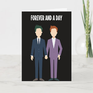 Carte de mariage gay pour amour éternel
