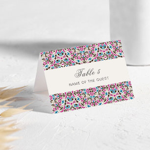 Carte de mariage géométrique mandala en treillis m