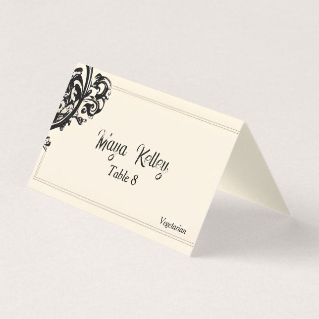 Carte de Mariage gothique personnalisable (Front)