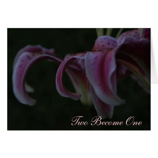 Carte de mariage - Haiku (Devant horizontal)