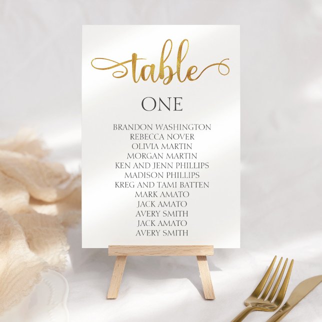 Carte de Mariage minimaliste Or 3,5x5 (Créateur téléchargé)
