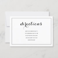 Carte de Mariage moderne simple et élégant