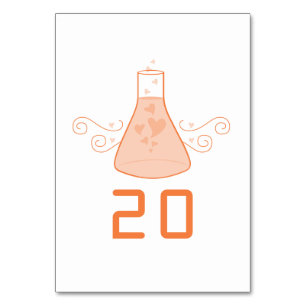 Carte de Mariage Orange Sweet Chimie