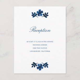 Carte de mariage ottomi mexicaine - bleu marine