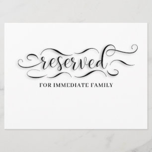 Carte de Mariage réservée