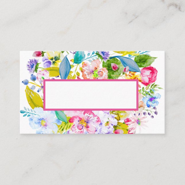 Carte de Mariage romantique rose (Devant)