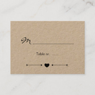 Carte de Mariage romantique rustique