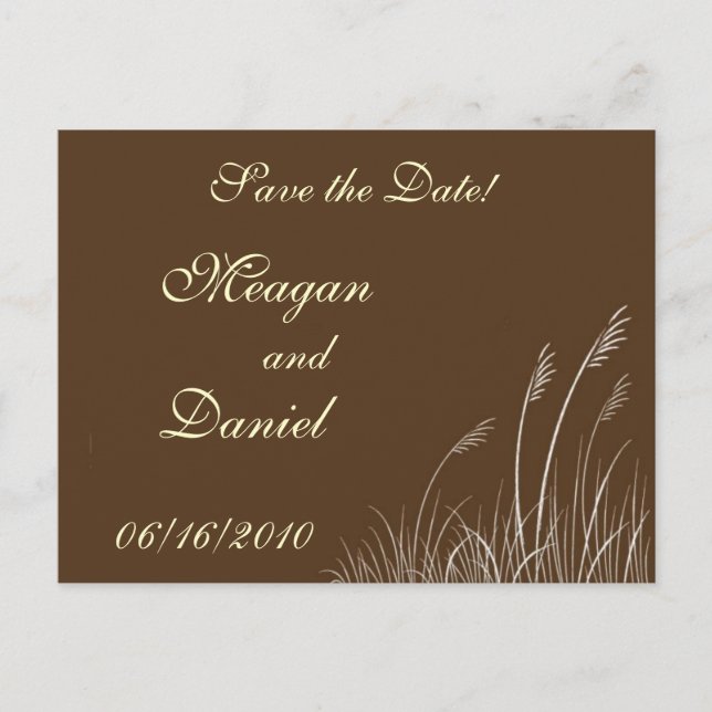 Carte de mariage Sea Oats (Devant)