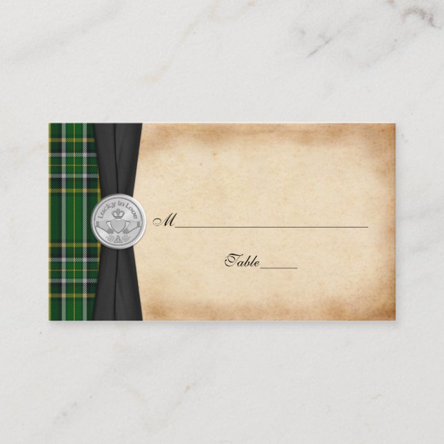 Carte de Mariage Tartan Celtic (Devant)