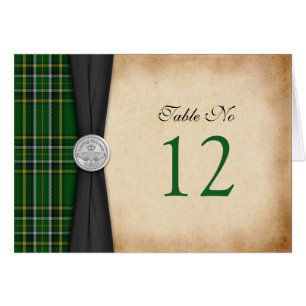 Carte de Mariage Tartan Celtic Claddagh