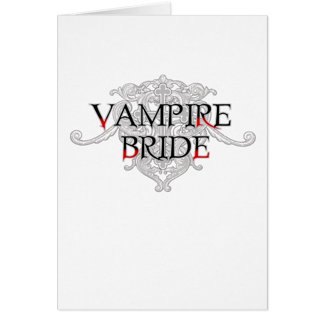 Carte de mariée Vampire (Devant)