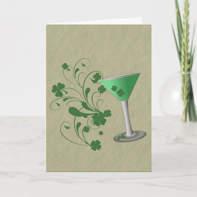 Carte de Martini du jour de St Patrick (Devant)