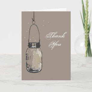 Carte de Mason Jar & Fireflies