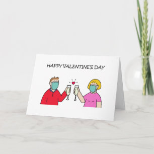 Carte de Masque Visuel Valentine Couple