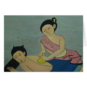 Carte de massage traditionnelle thaïlandaise