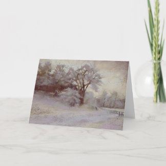 Carte de matin d'hiver