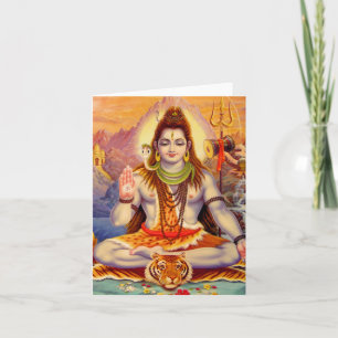 Carte de méditation Lord Shiva