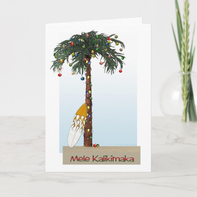 Carte de Mele Kalikimaka (Devant)